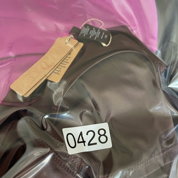 SKIMS Signature Swim Tank Mini Dress COCOA Sz XXS Style#:SW-DRS-0005 - Picture 6 of 6